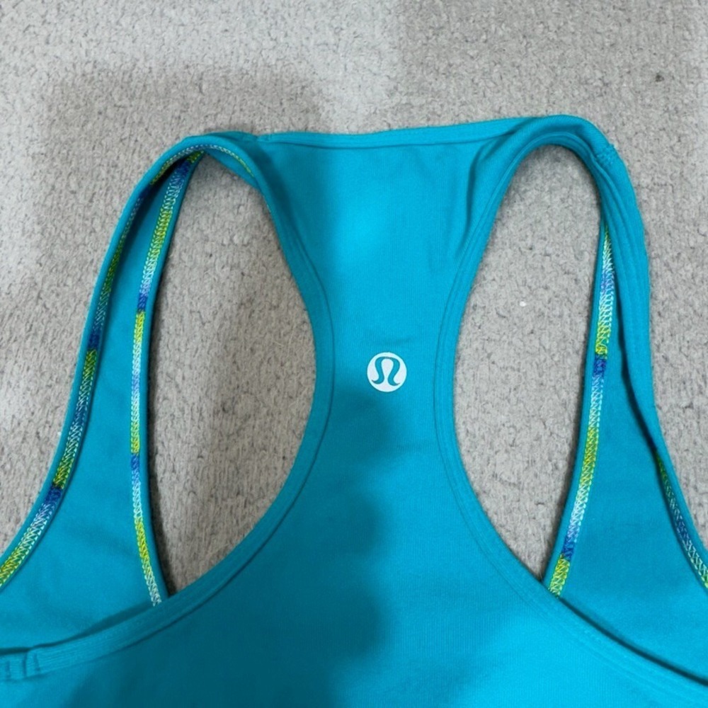 Lululemon Tank Top Womens 4 Blue Racerback Athleisure Workout Gym Yoga Top